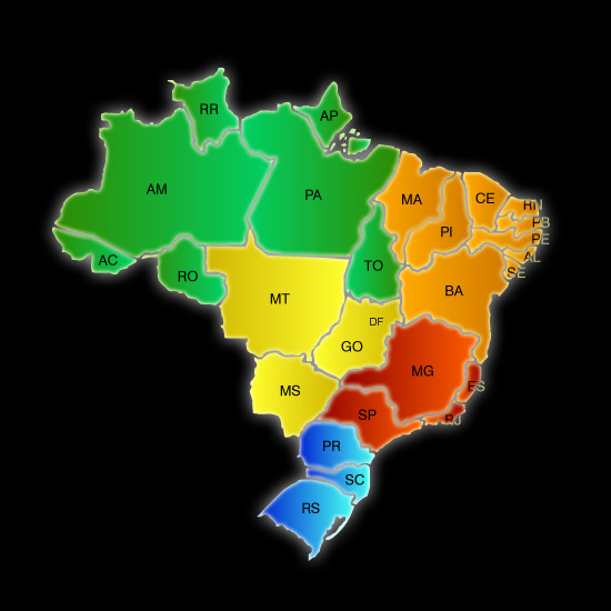 Mapa do Brasil vetorizado